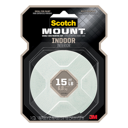 SCOTCH MOUNT TAPE1X125""INDOOR 314H-MED